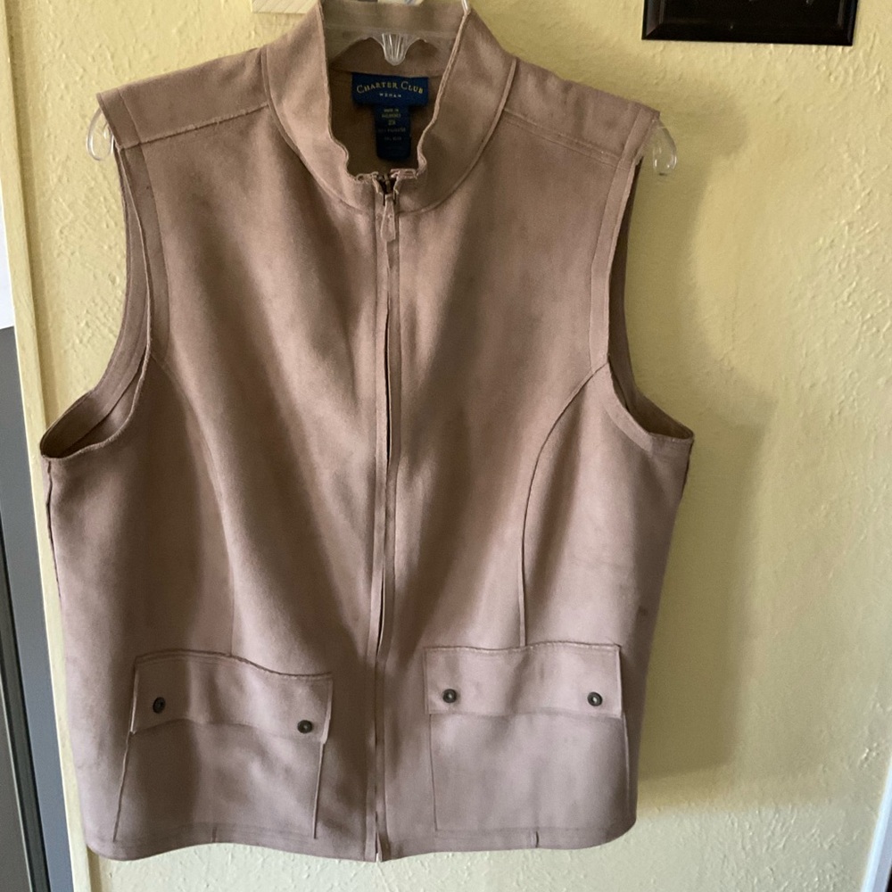 Charter Club suede vest